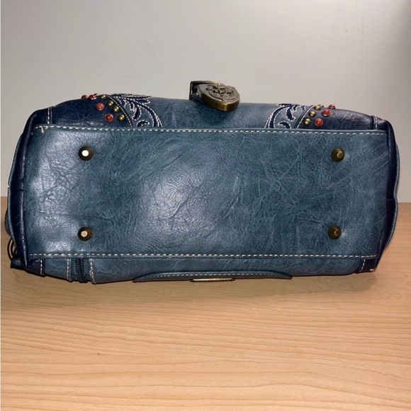 Montana West Blue Conceal Carry Purse, NWOT - Picture 10 of 16